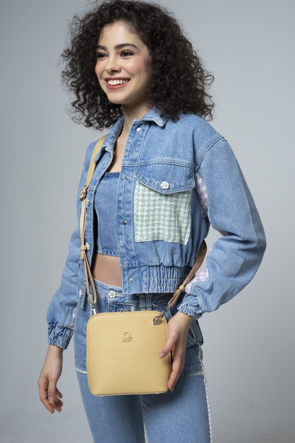 BENETTON KADIN ÇAPRAZ ÇANTA SARI BNT623