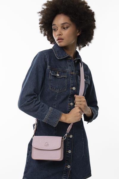 BENETTON KADIN ÇAPRAZ ÇANTA PEMBE BNT1078