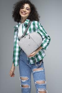 BENETTON KADIN SIRT ÇANTASI A.GRİ BNT780