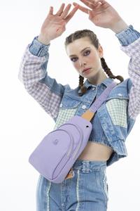 BENETTON KADIN VÜCUT ÇANTASI LILA-A.CAMEL BNT614