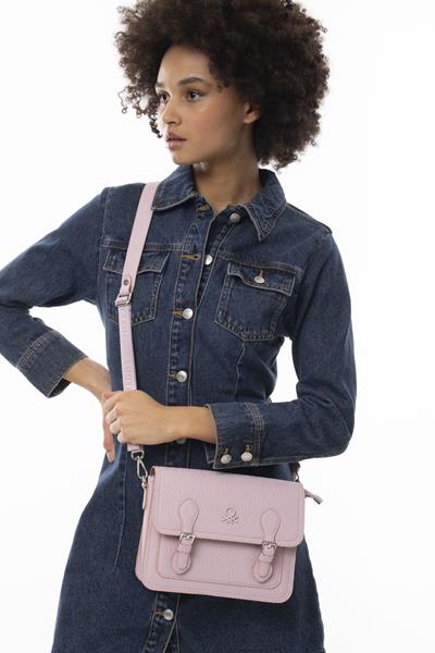 BENETTON KADIN ÇAPRAZ ÇANTA PEMBE BNT1075