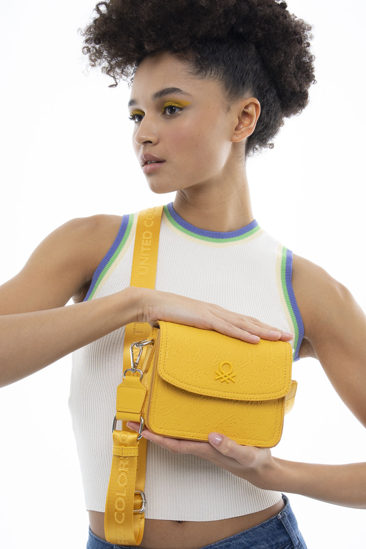 BENETTON KADIN ÇAPRAZ ÇANTA SARI BNT1078
